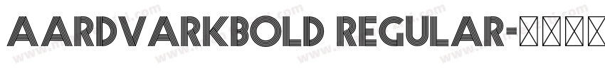 Aardvarkbold regular字体转换